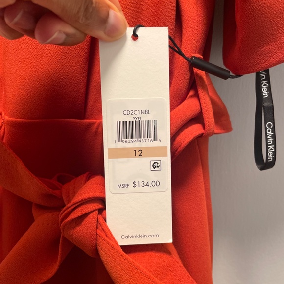 Calvin Klein A Line Midi Dress - Picture 3 of 6